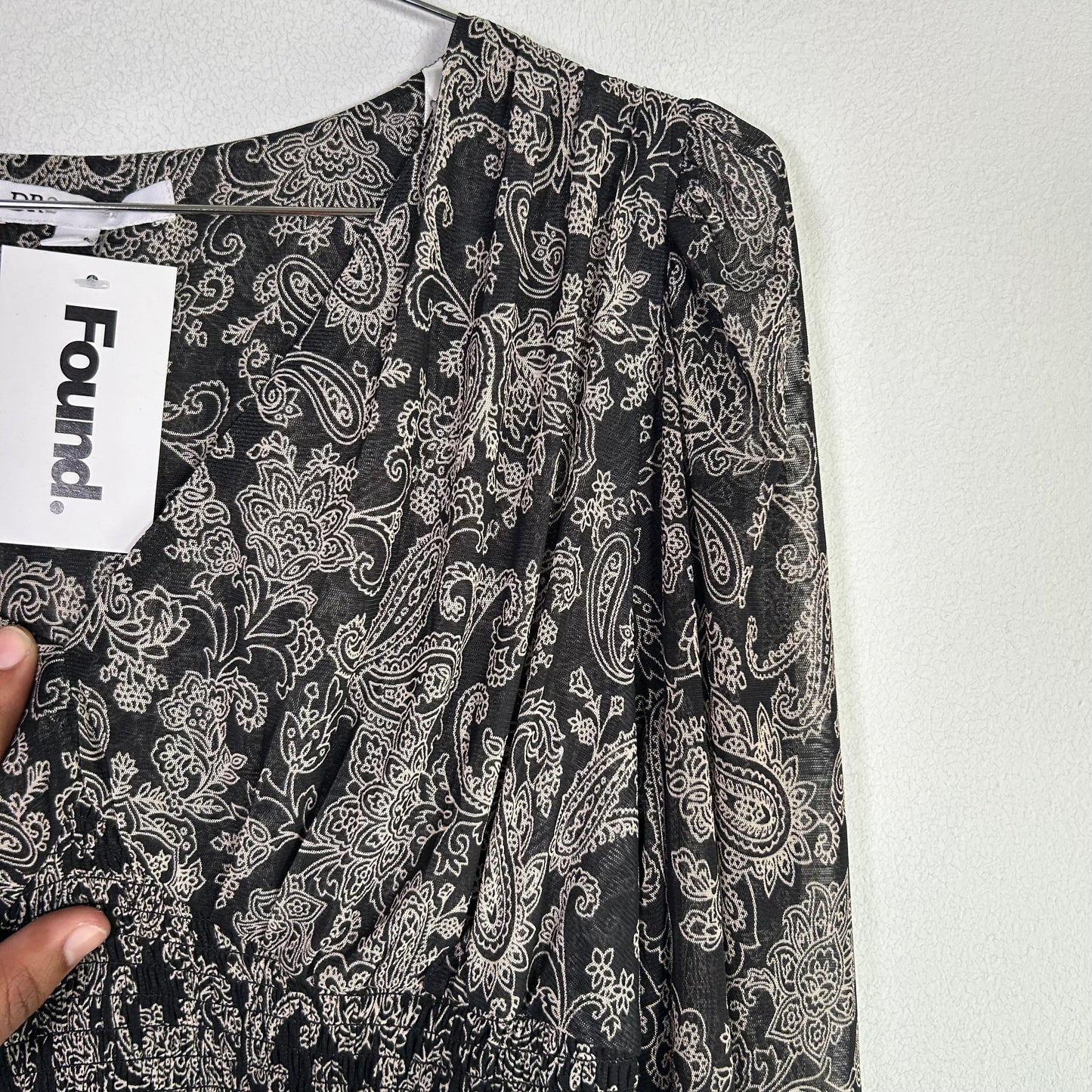 DR 2  sheer paisley blouse Tops