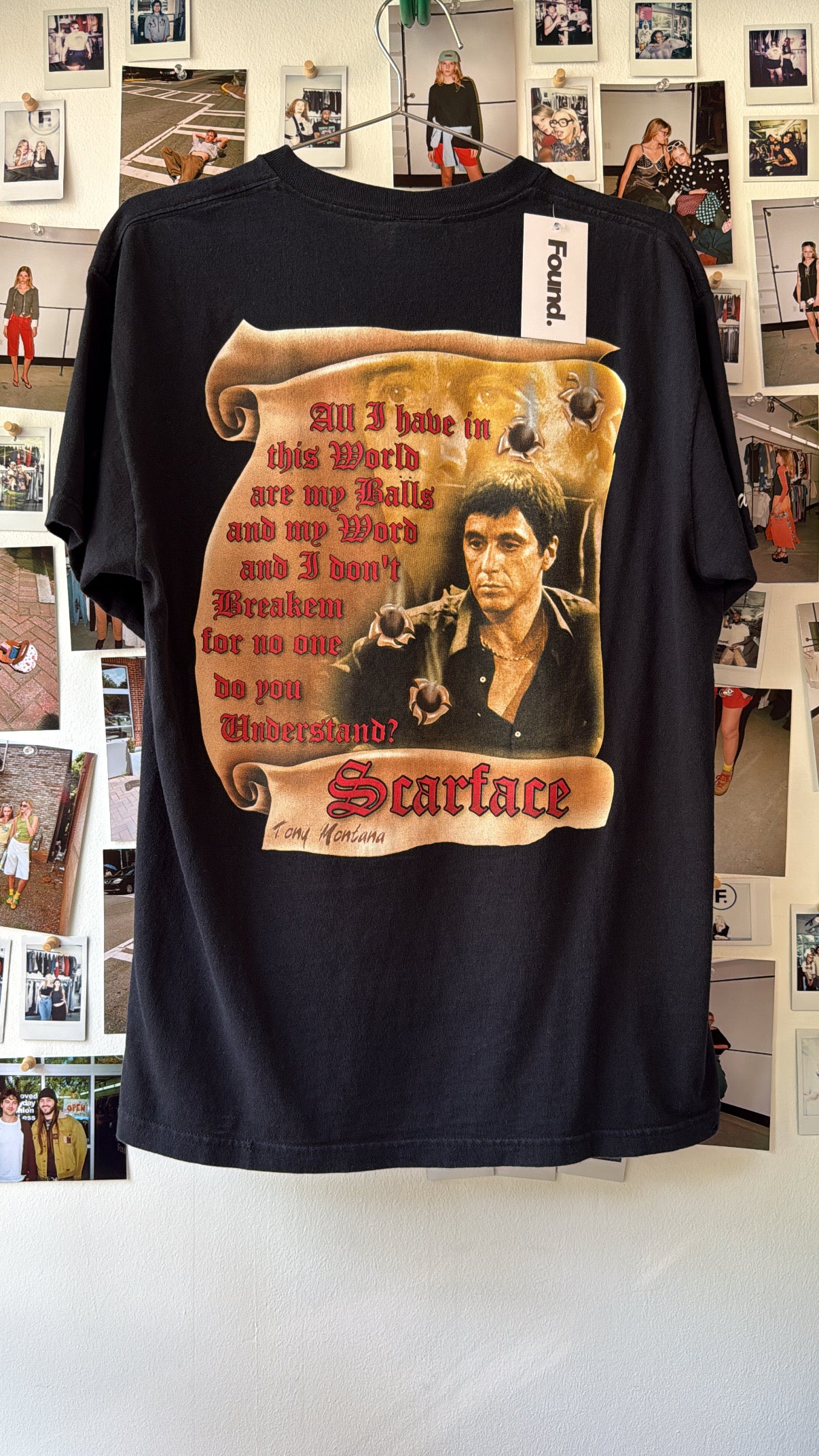 Fruit of the loom Scarface tee Tops