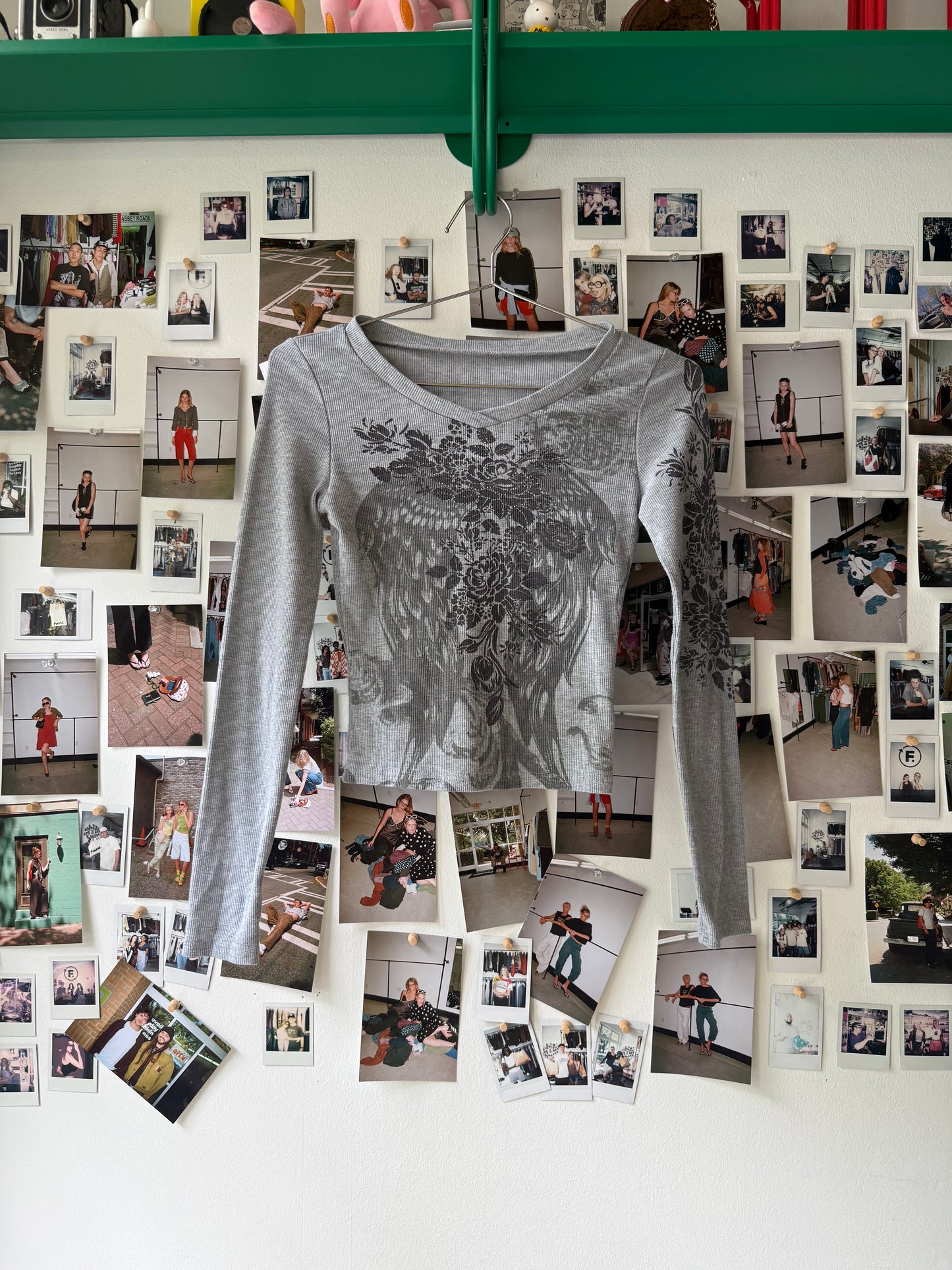 patterned ls top  Tops