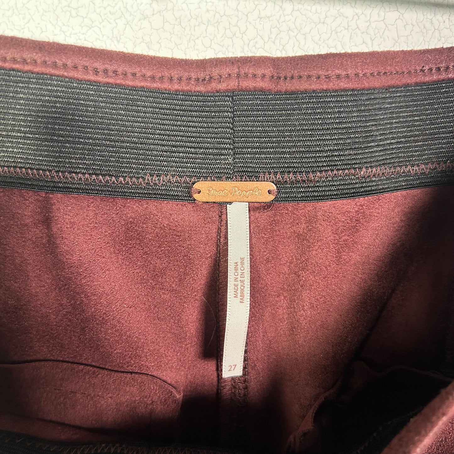 Free People suede leggings Bottoms