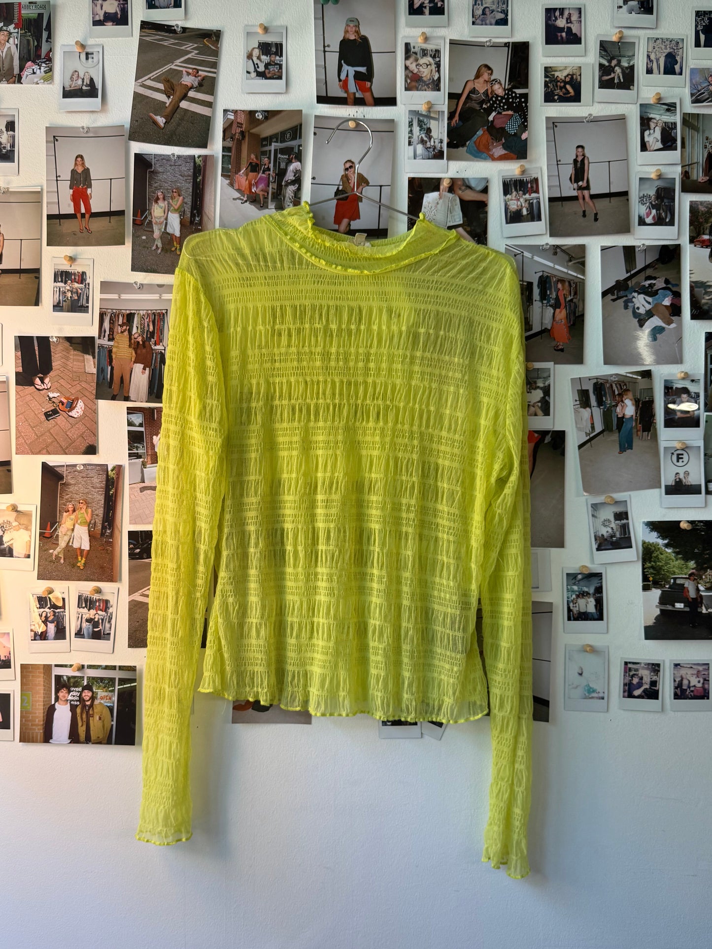 pilcro mesh ls top  Tops