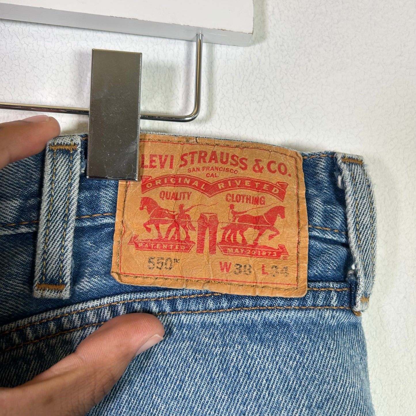 Levi Strauss lightwash distressed jeans Bottoms