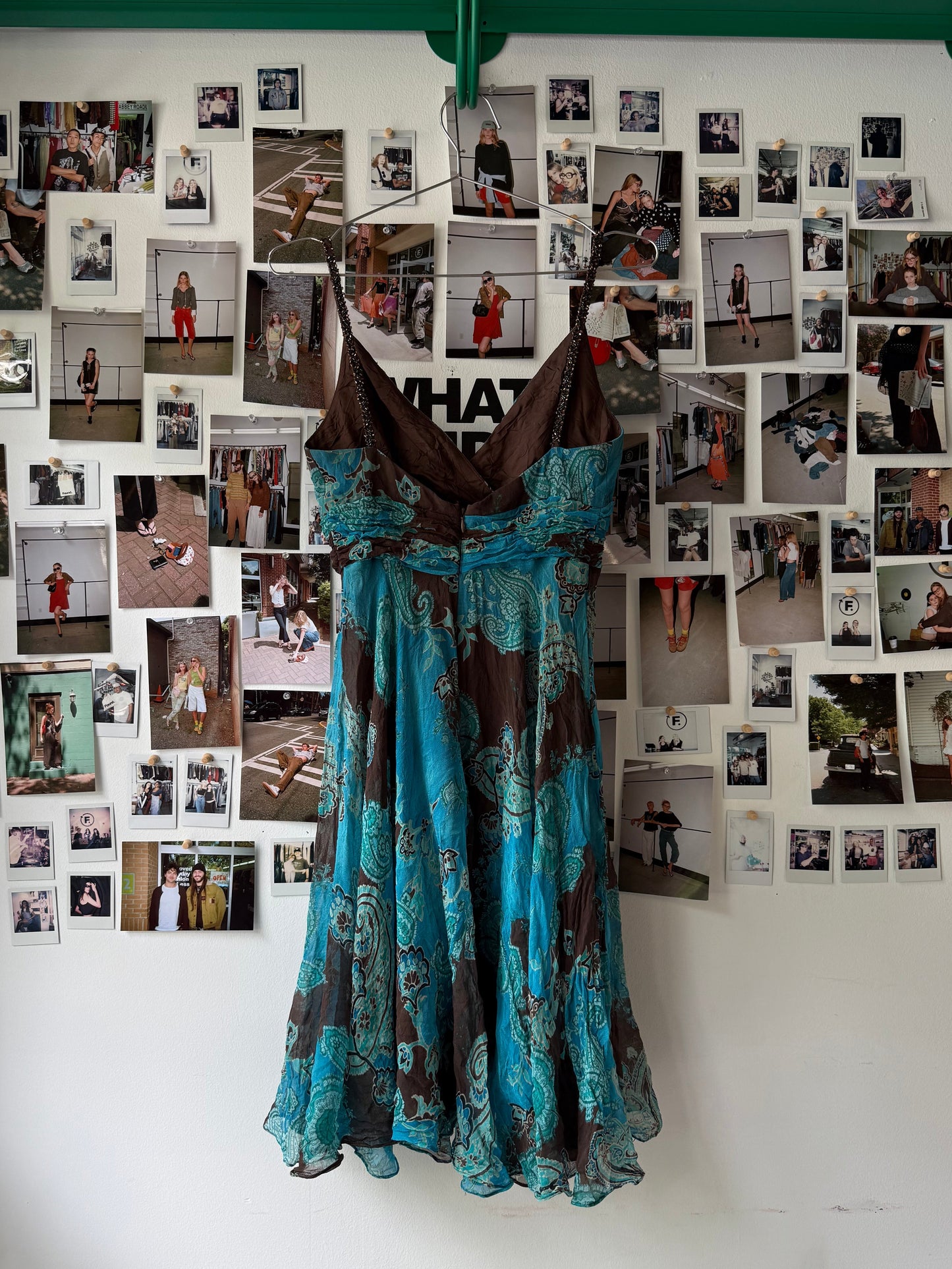 donna morgan midi patterned dress Dresses