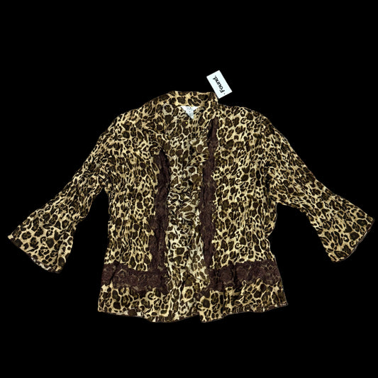 slb woman cheetah cardigan Tops