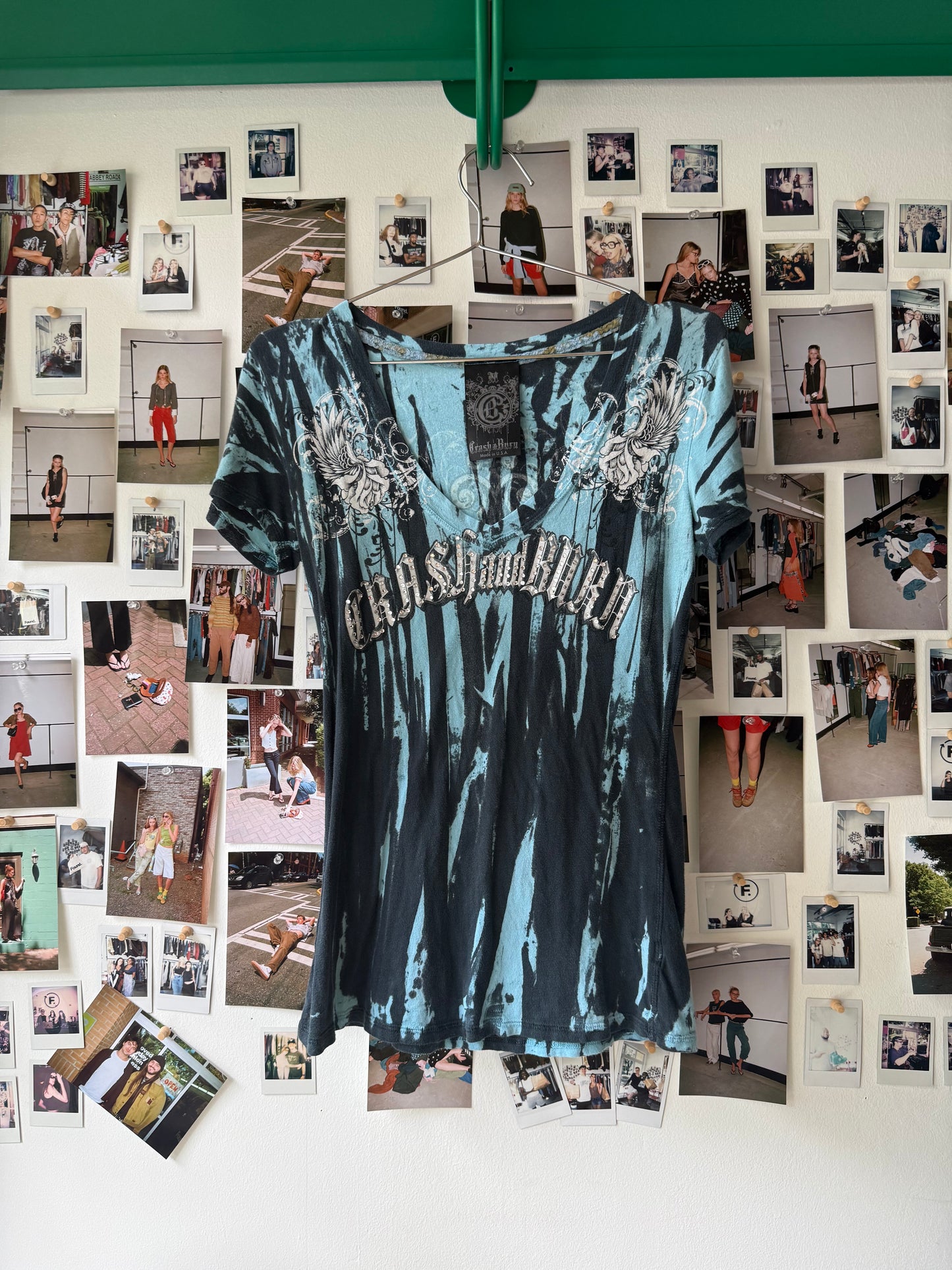 crash & Burn tie dye tee Tops