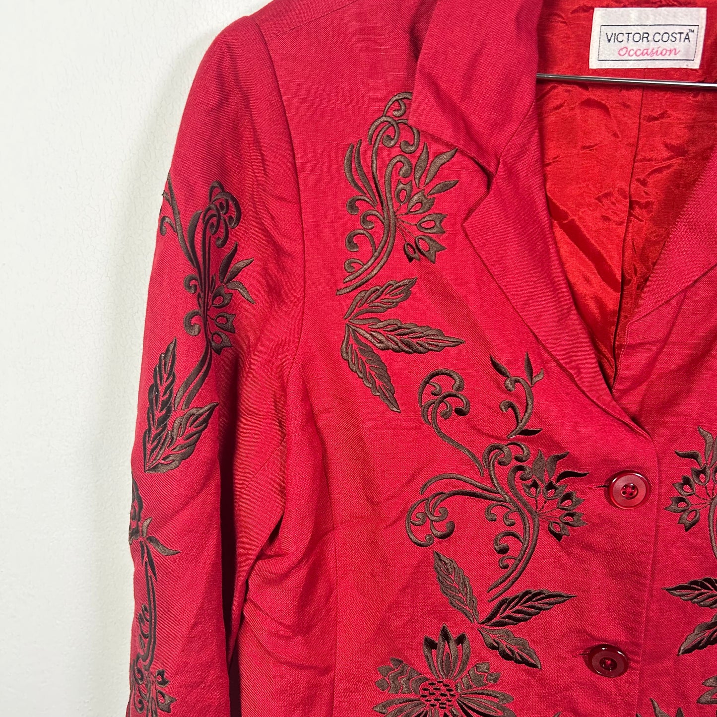 Victor Cass Pattern Blazer Outerwear
