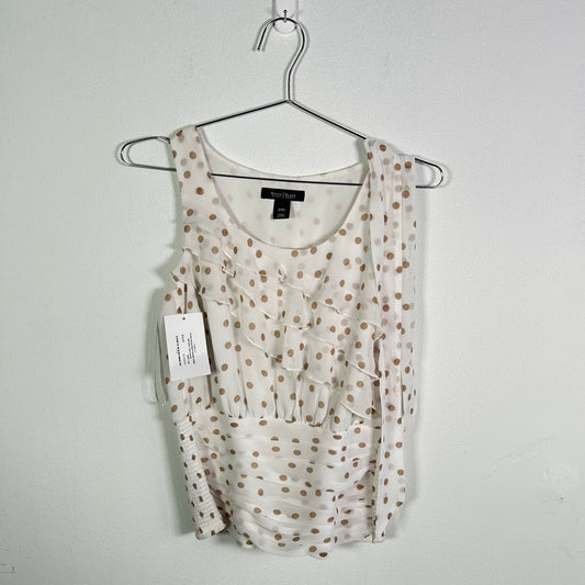 White House black market  polka dot tank  Tops