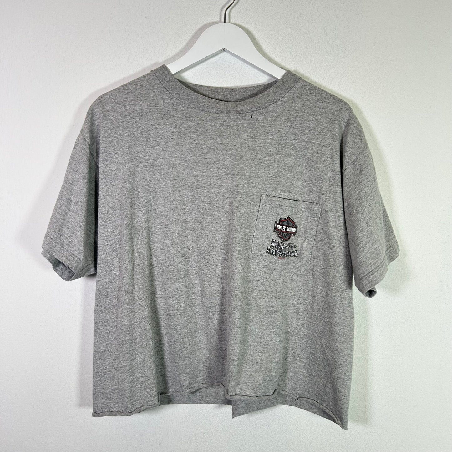 Harley Davidson cropped graphic tee Tops