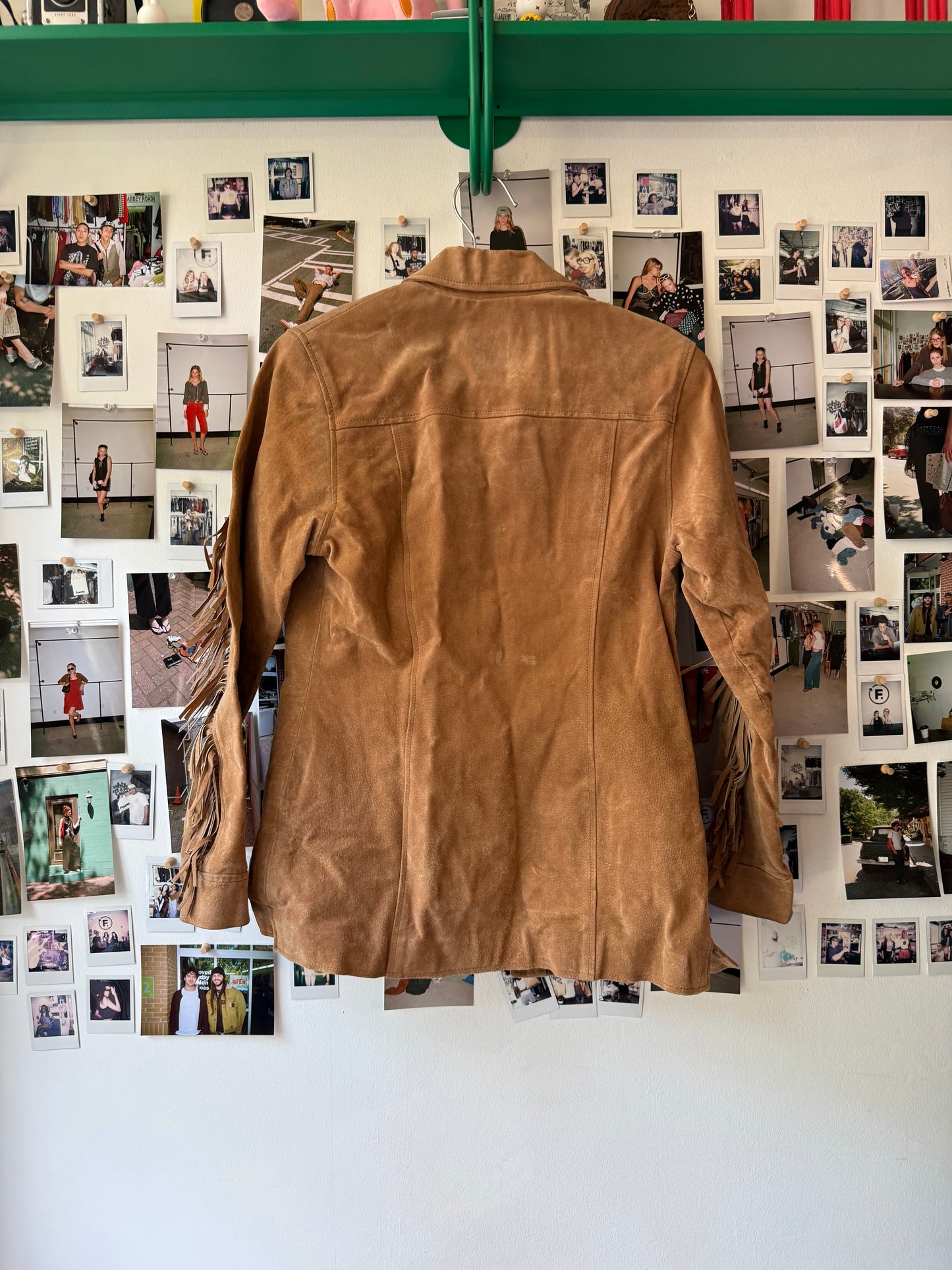 Blue Asphalt  fringe leather jacket  Tops