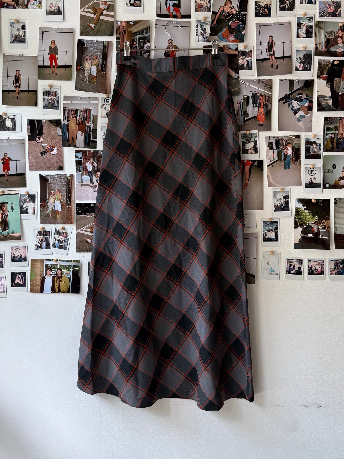 maxi plaid skirt  Skirt