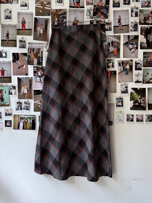 maxi plaid skirt  Skirt