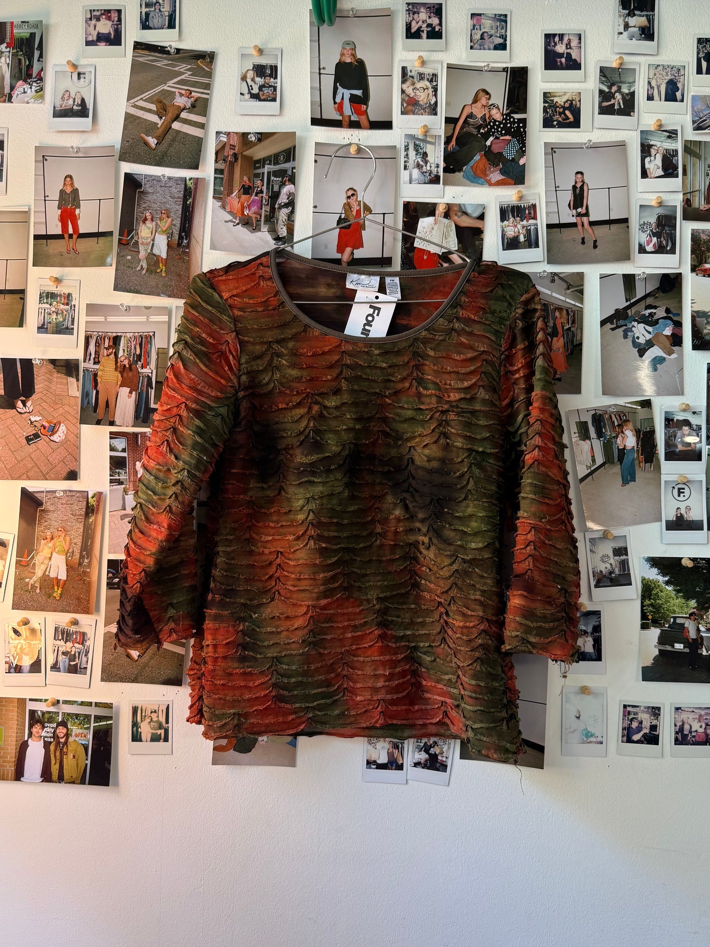 Kim Rogers Ruffled LS Top Tops