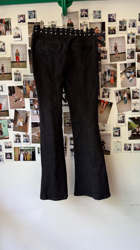 lace up jeans  Bottoms