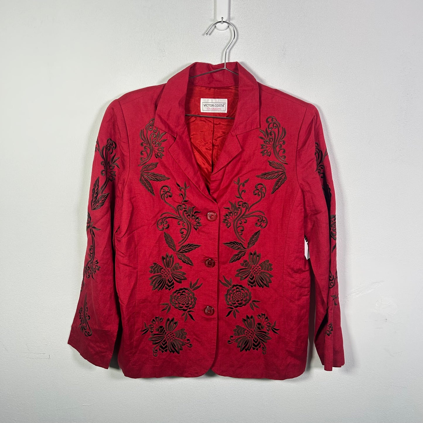 Victor Cass Pattern Blazer Outerwear