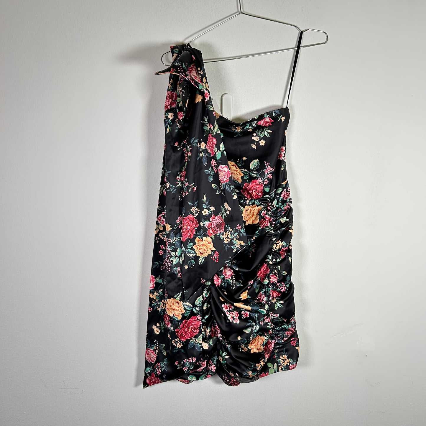 Lovers and Friends floral silk cinched dress Dresses/Skirts