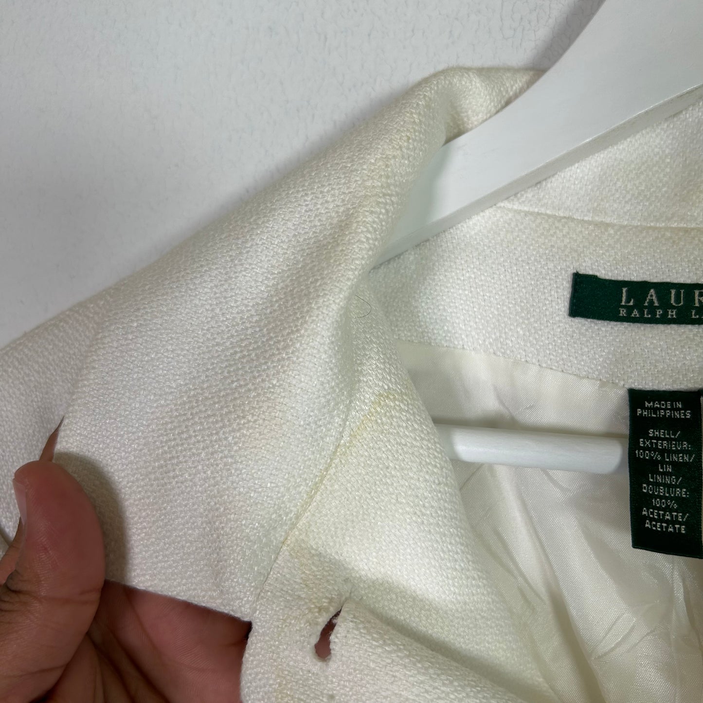 ralph lauren 100% linen blazer Tops