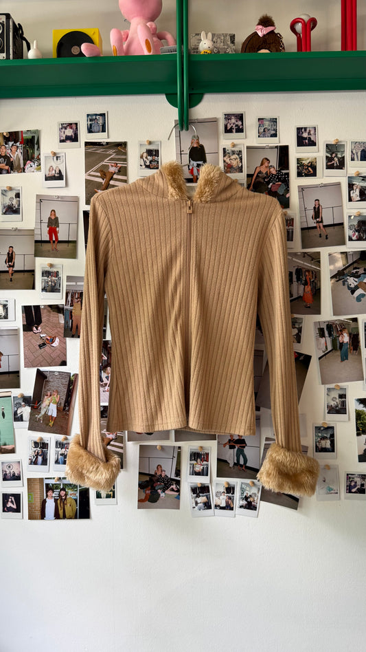 Fashion Bug Faux fur hoodie  Tops