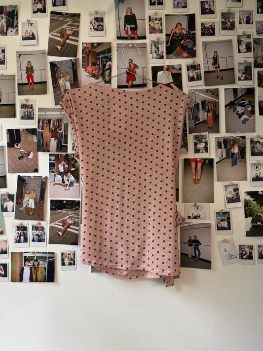 Sweet Wanderer  polka dot blouse  Tops