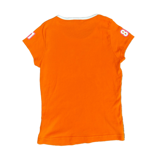 guess jeans  logo graphic baby tee