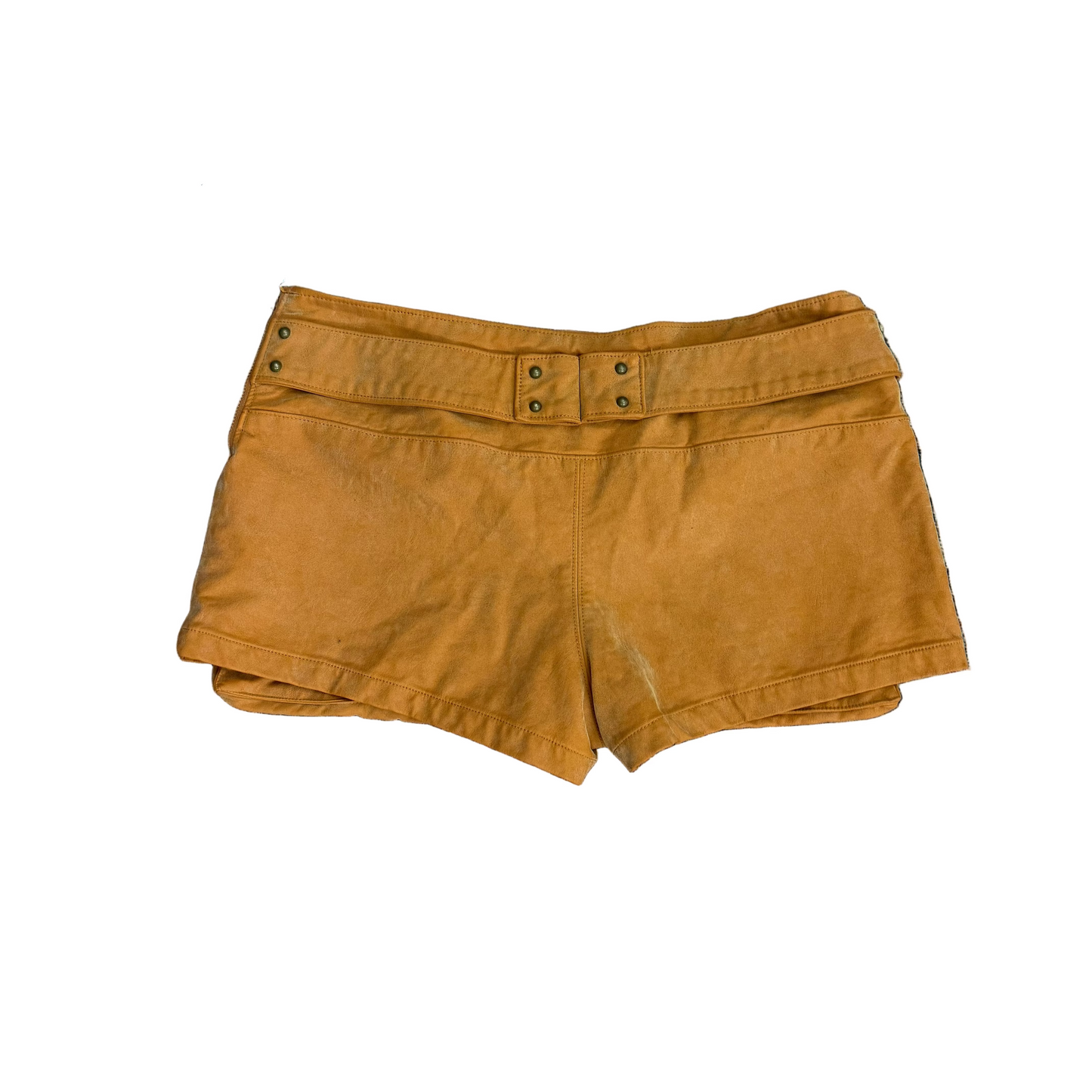 Free People Brown studded mini pleather Skirt