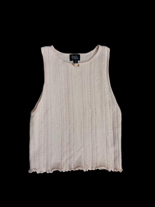 beverly & beck  knit rose tank  Tops