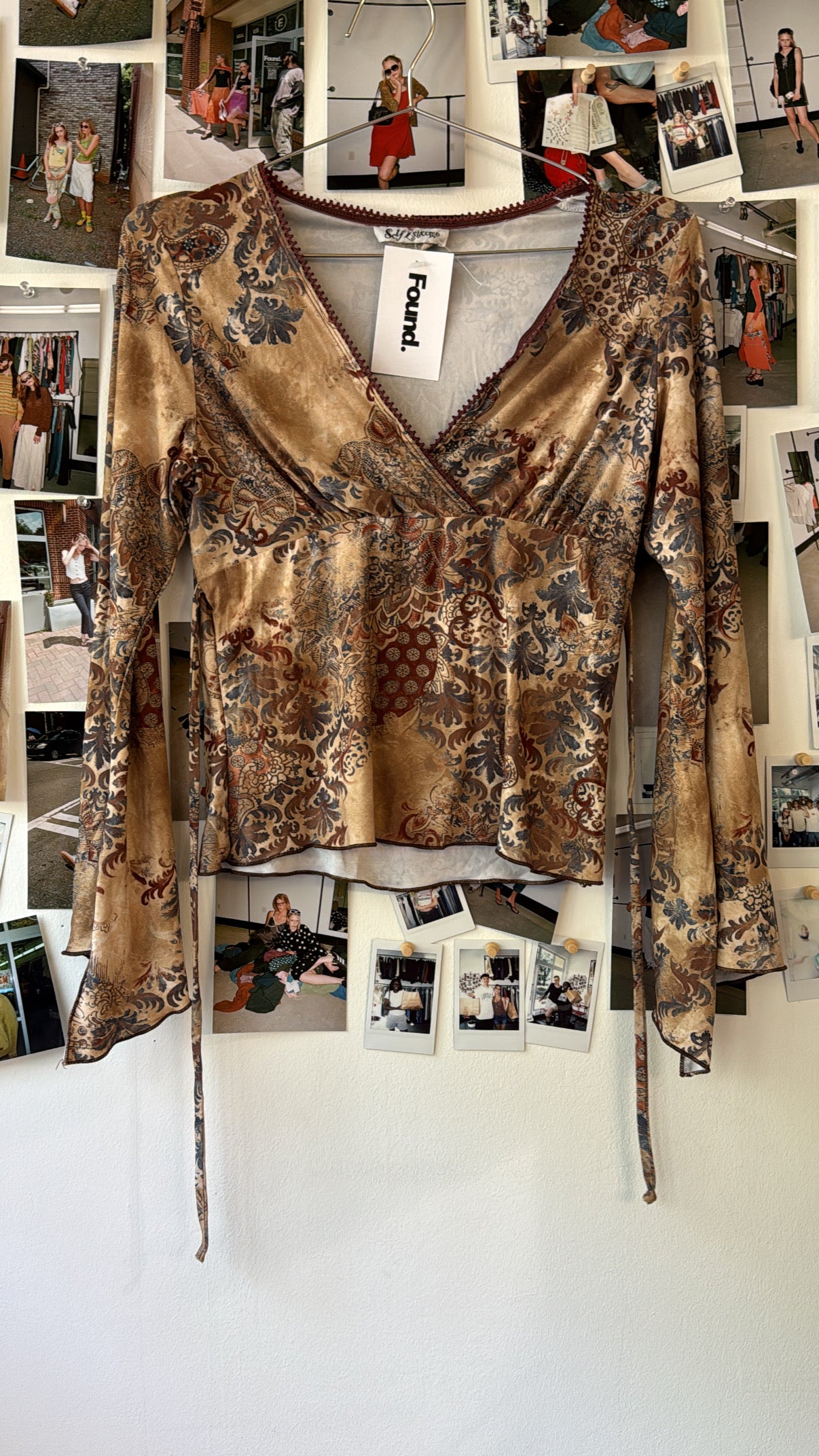 self esteem  pattern blouse  Tops