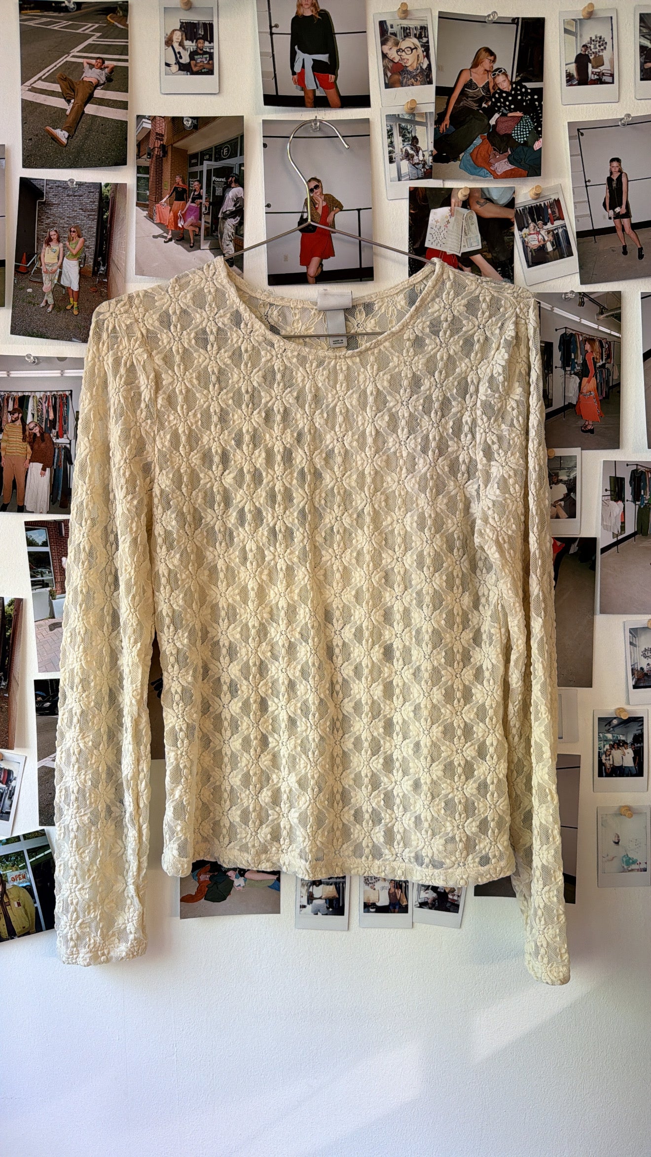 A New Day Lace LS Tops