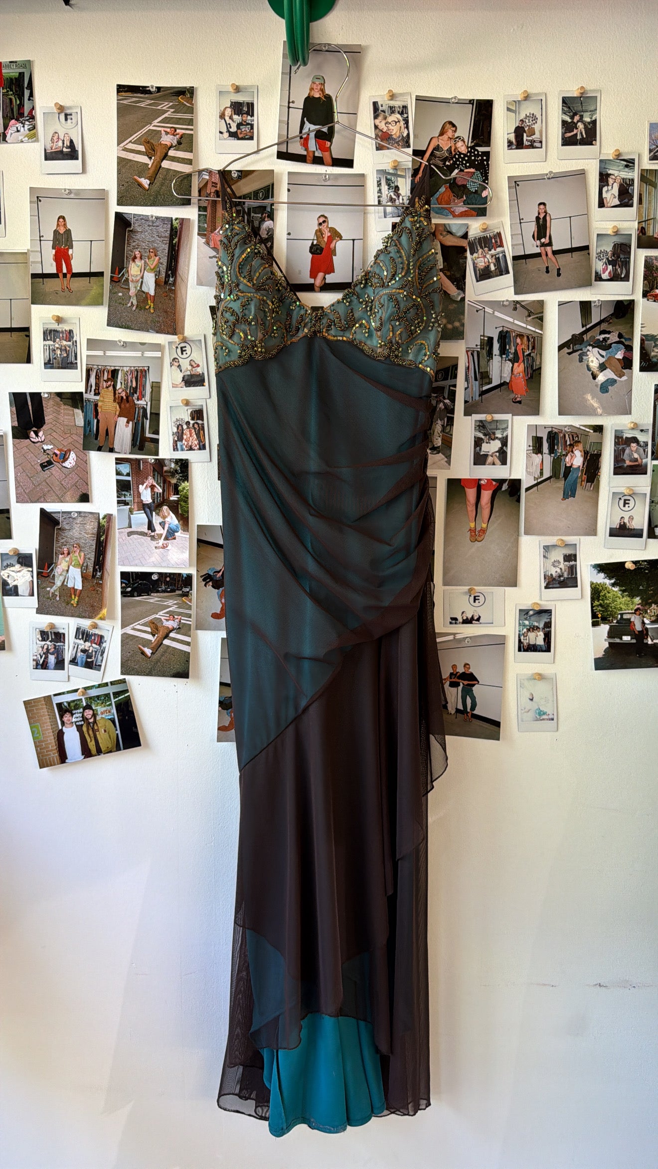 JS collections  Maxi beaded mesh dress Dresses