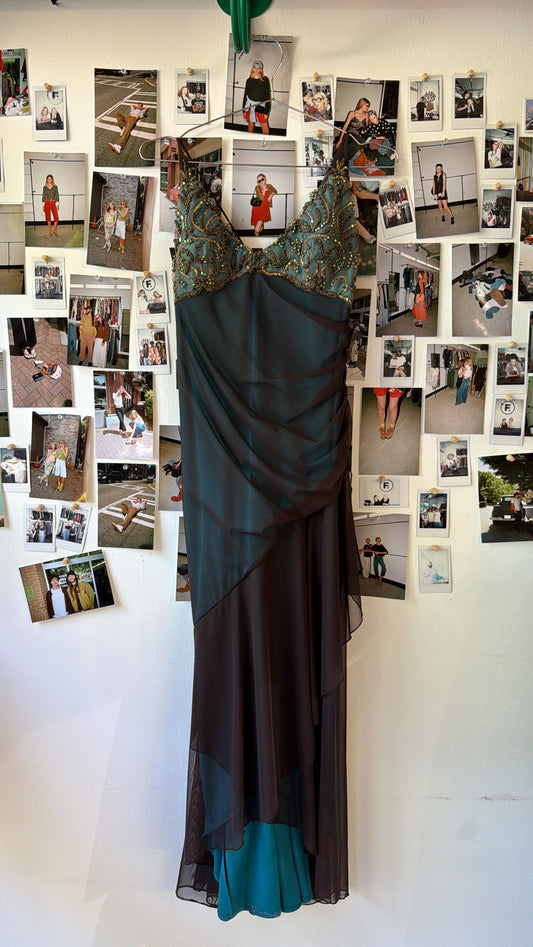 JS collections  Maxi beaded mesh dress Dresses