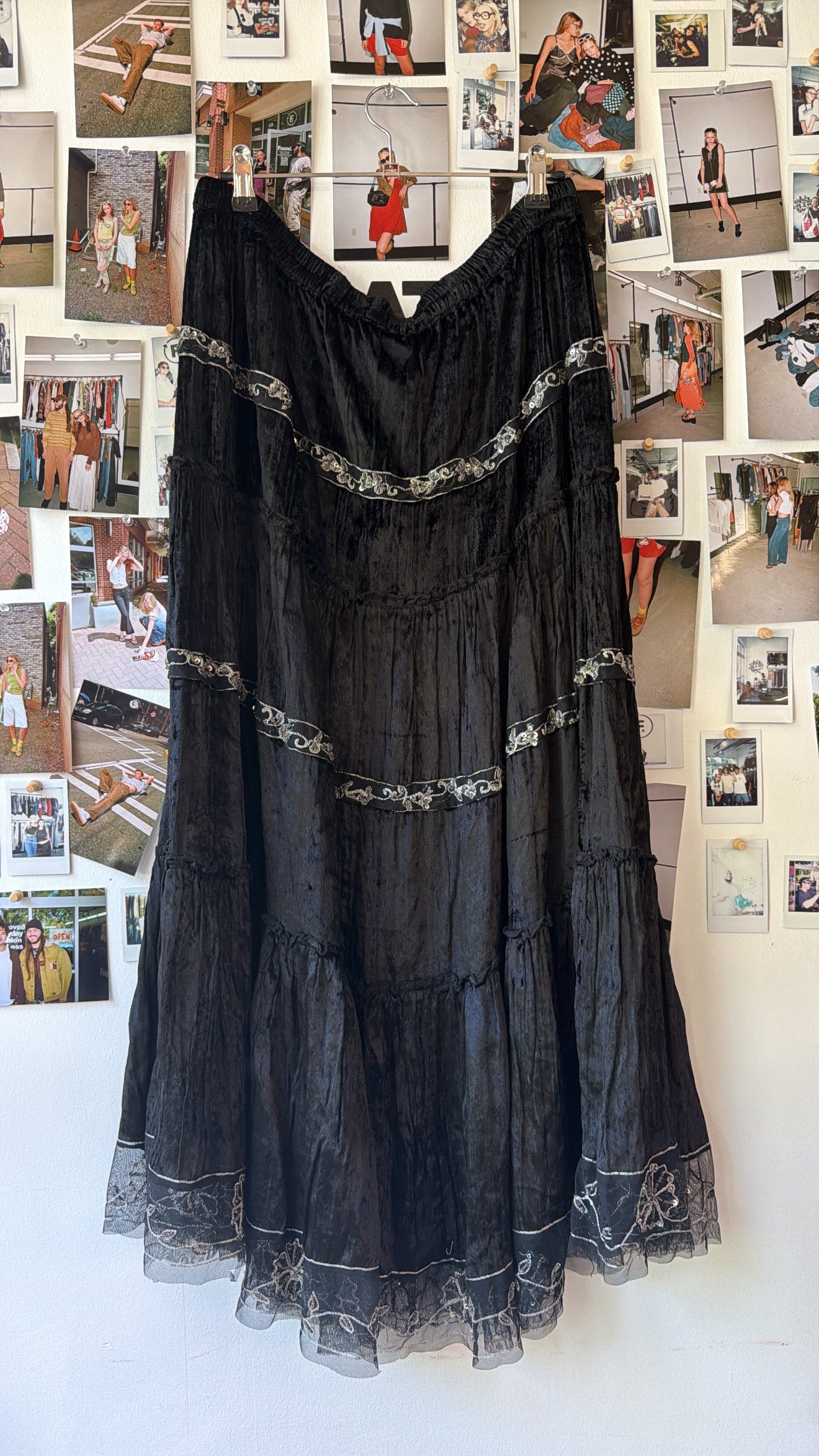 BFA Classics Sequined Maxi Skirt