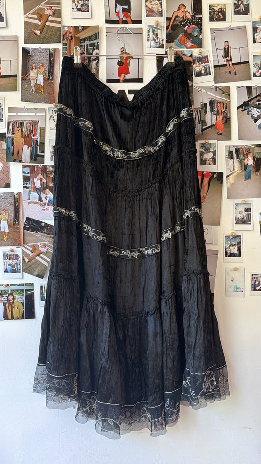 BFA Classics Sequined Maxi Skirt