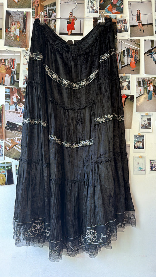 BFA Classics Sequined Maxi Skirt