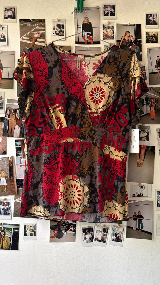 Susan Lawrence Patterned Blouse Tops