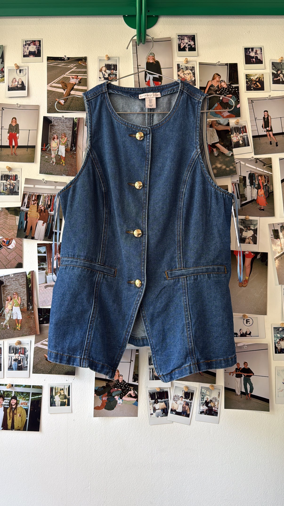sincerely Jules  denim vest  Tops