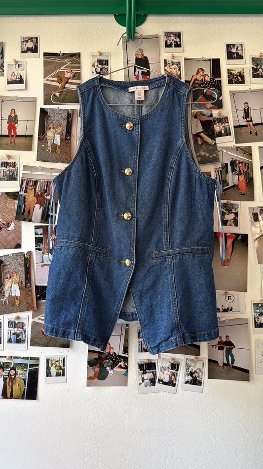 sincerely Jules  denim vest  Tops