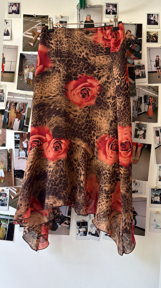 AGB  patterned maxi skirt Skirt