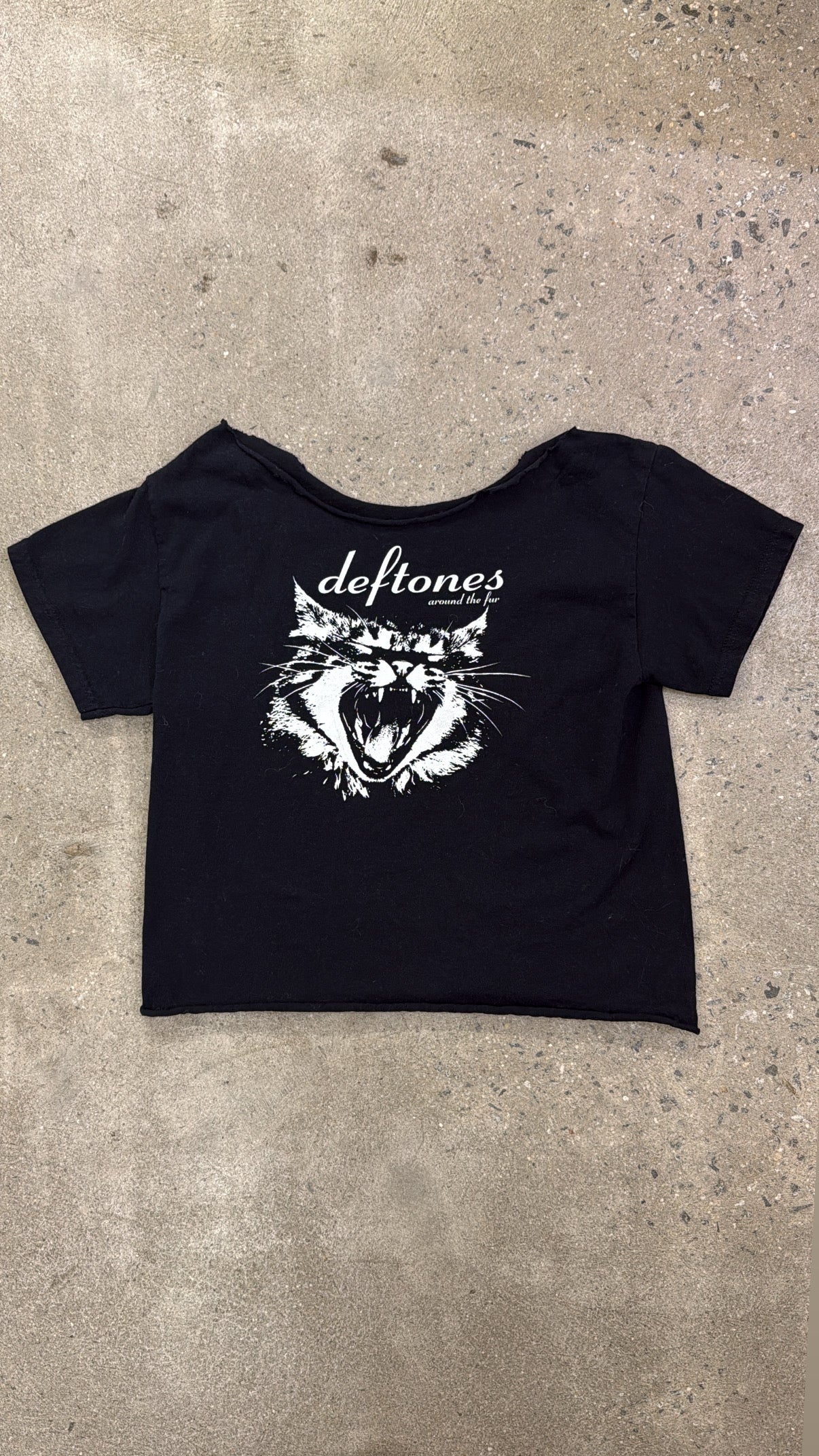 Deftones Cropped Tee Tops