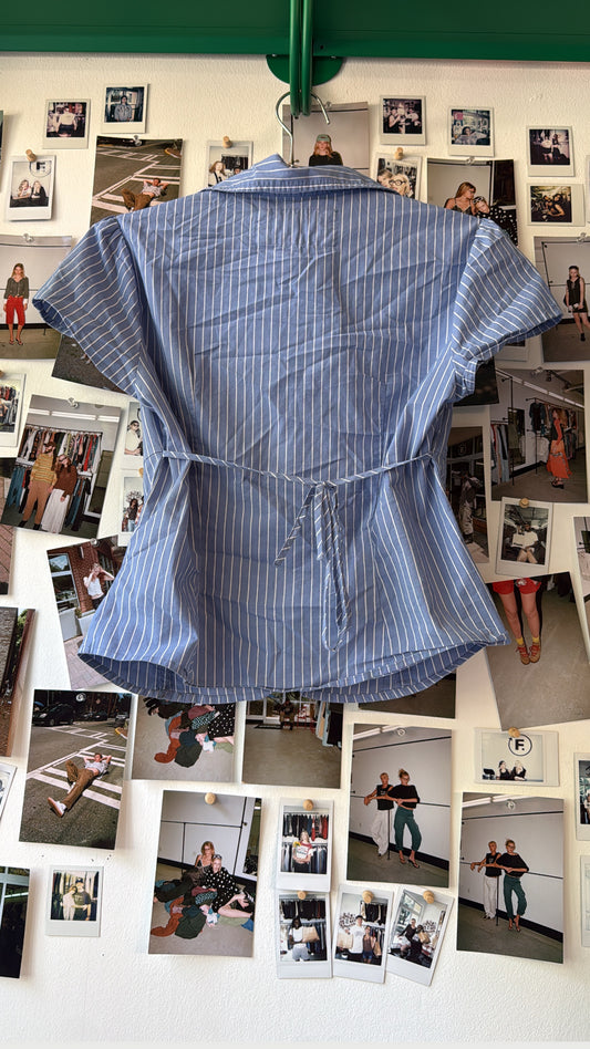 Hollister  striped button up Tops