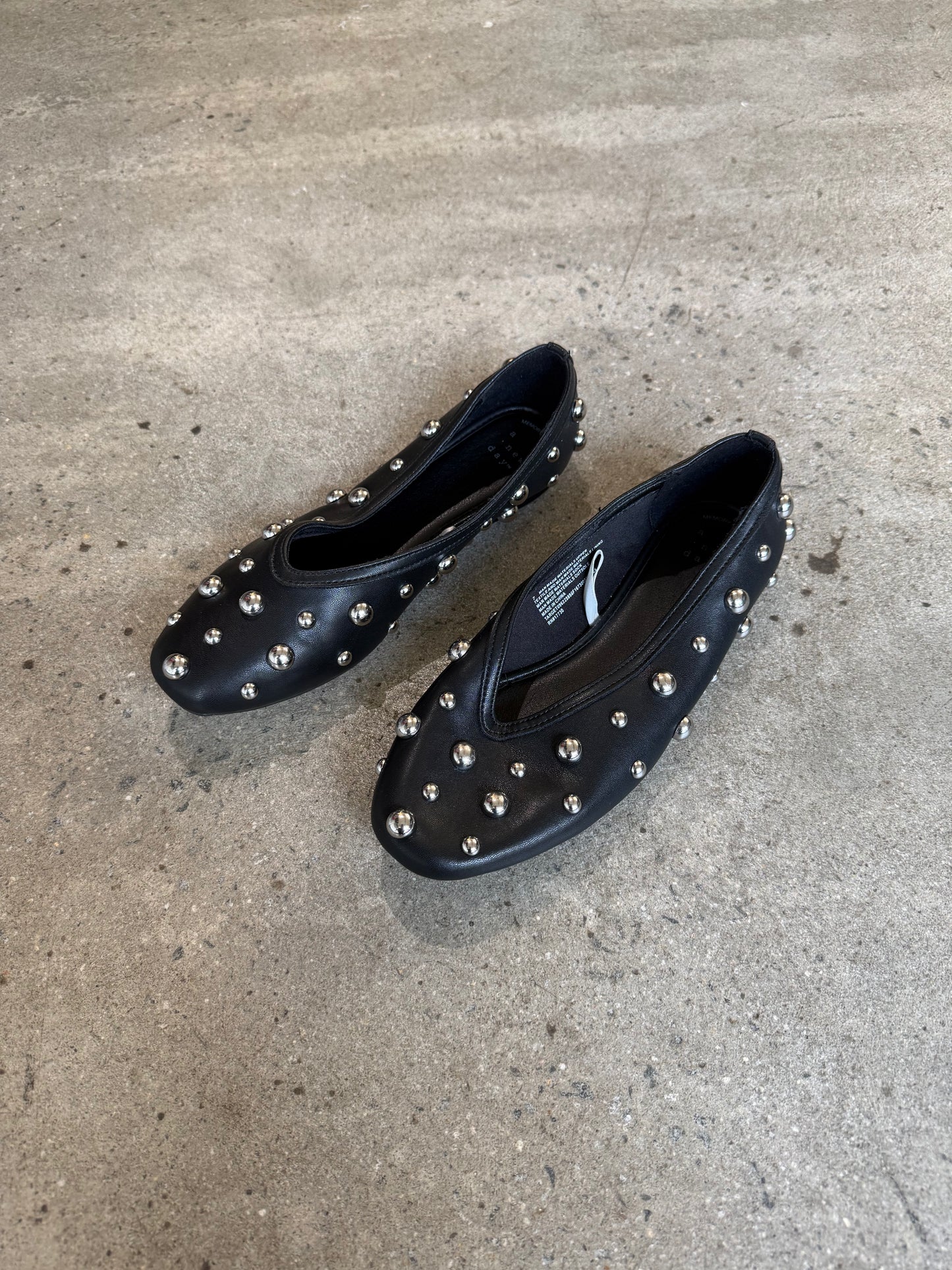 a new day  studded flats  Footwear