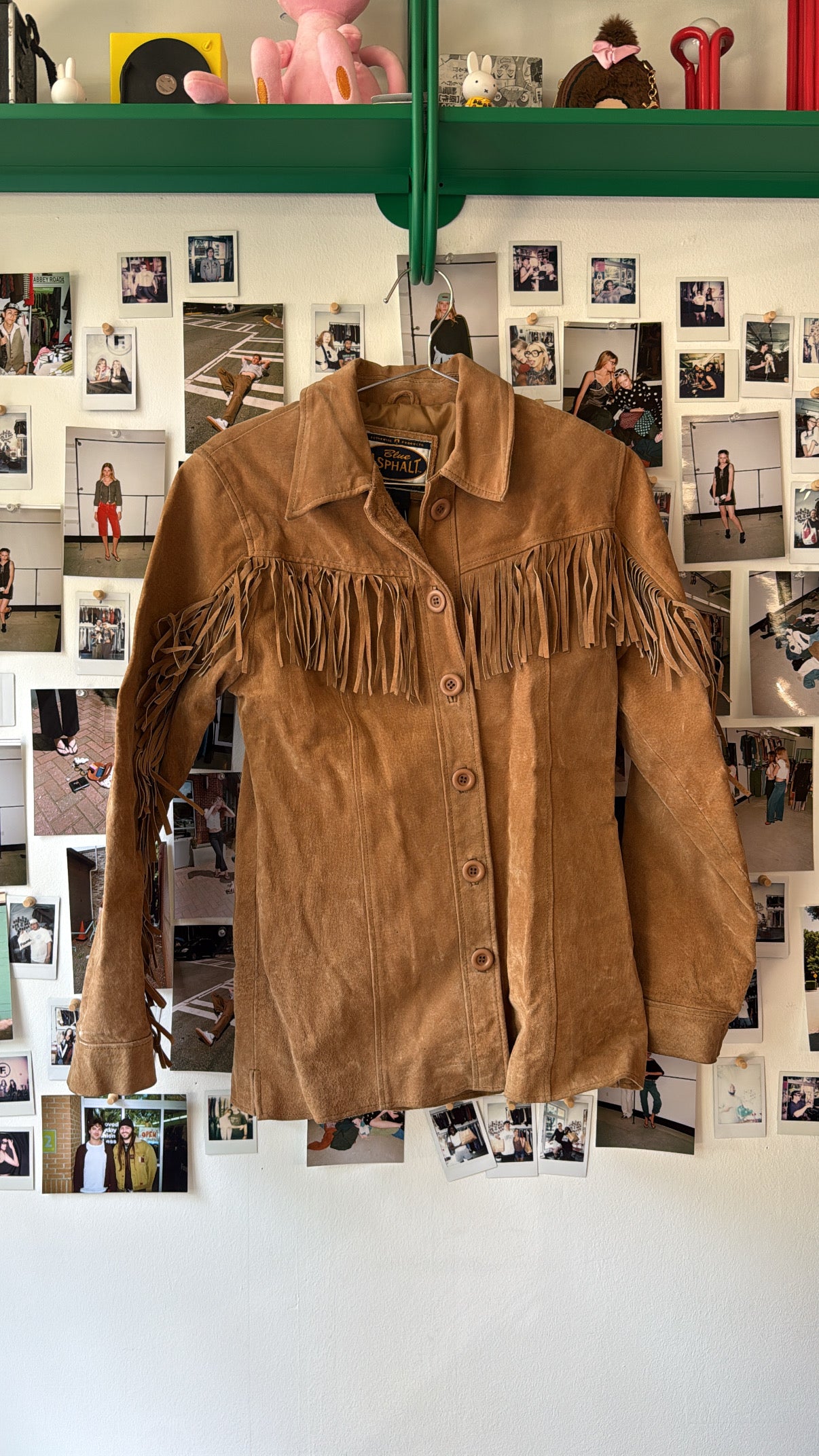 Blue Asphalt  fringe leather jacket  Tops
