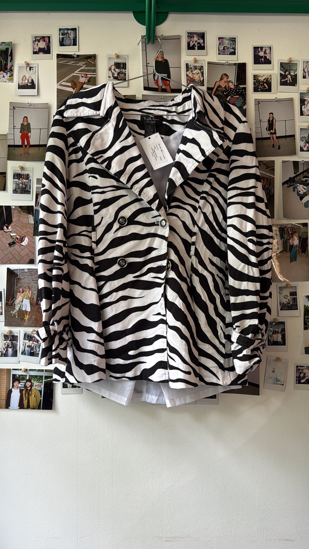Katherine ny  zebra trench  Outerwear
