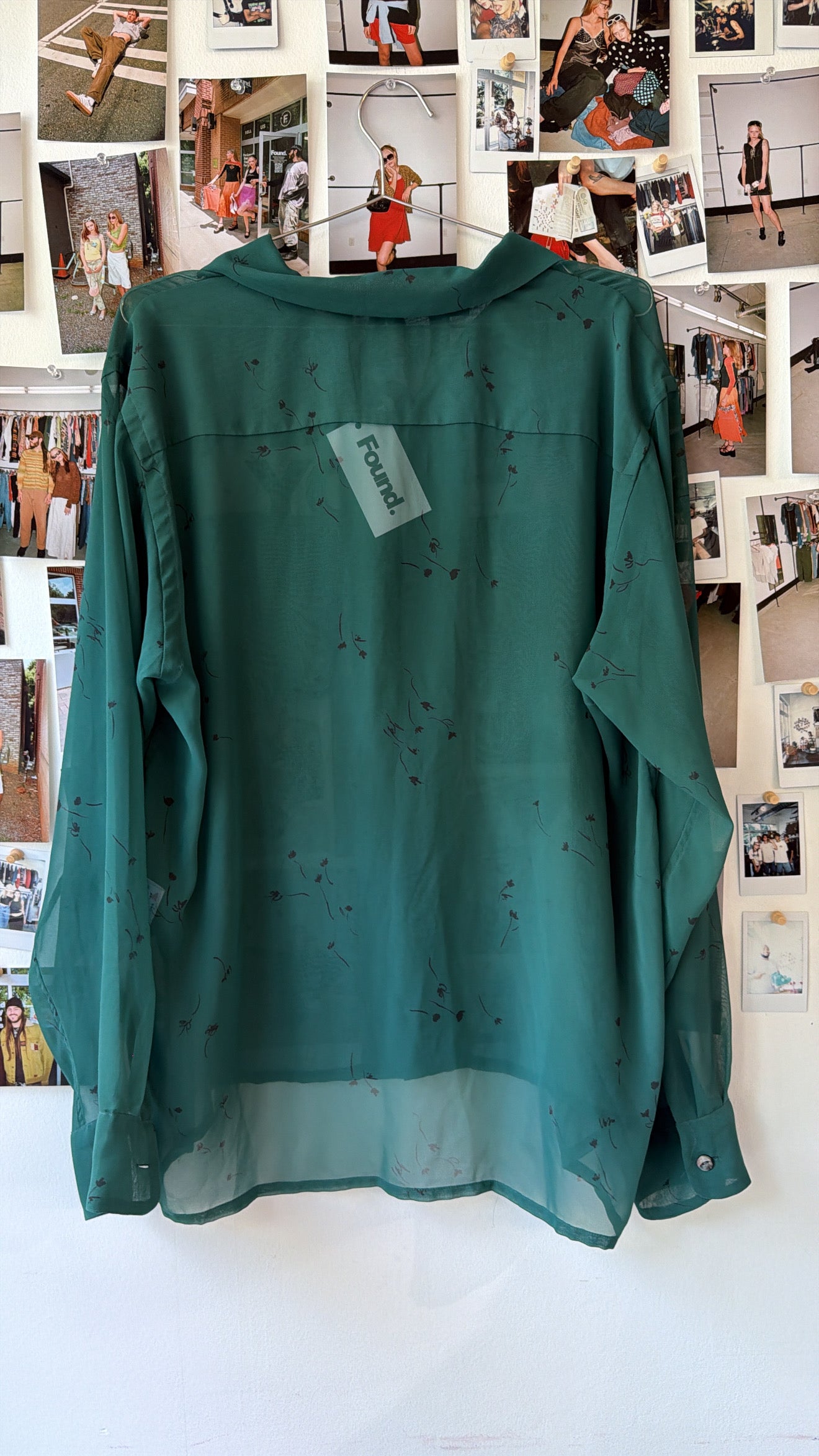 Needles Sheer Patterned Button Up Tops