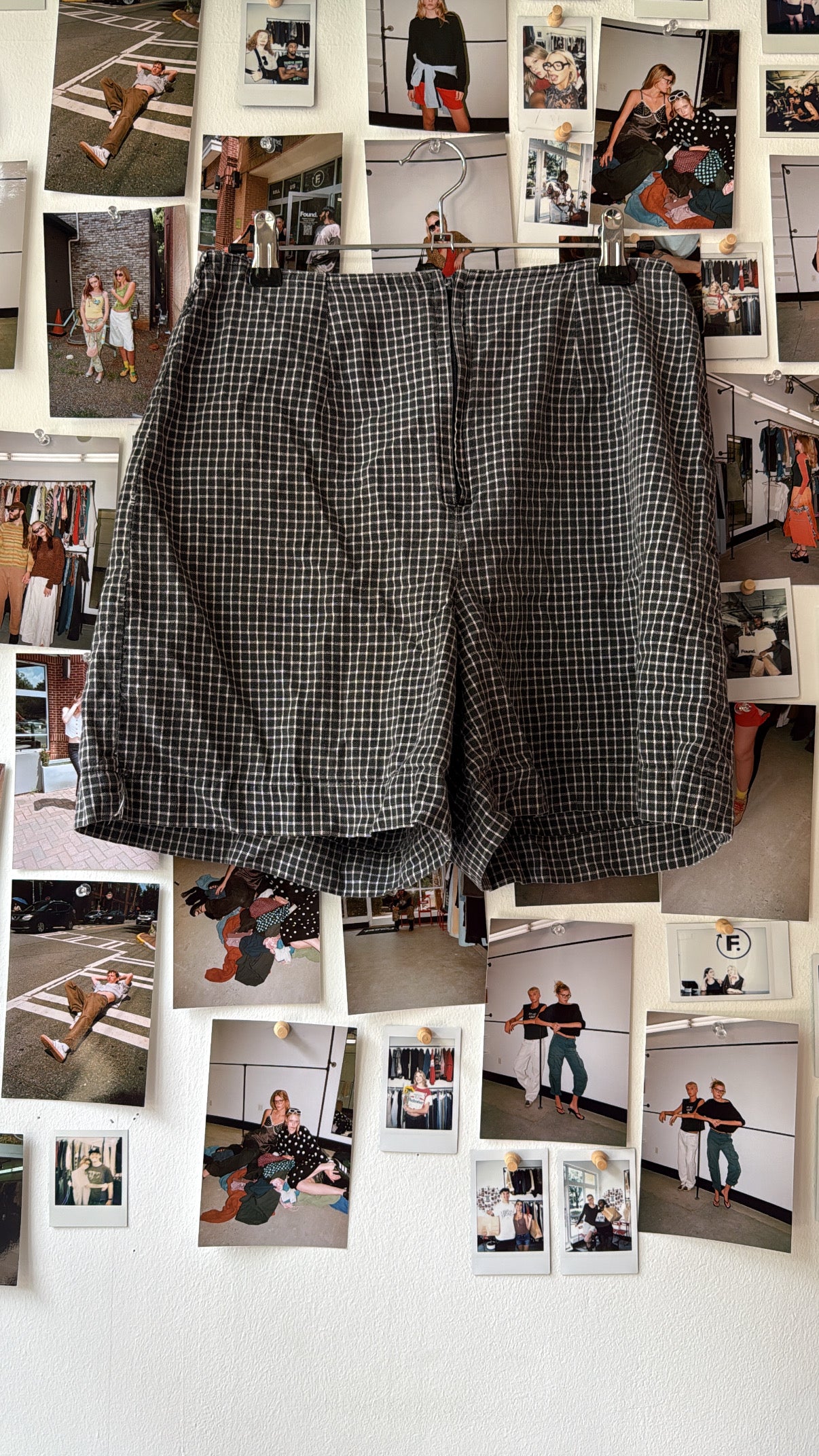 Petite Sophisticate Gingham Shorts Bottoms