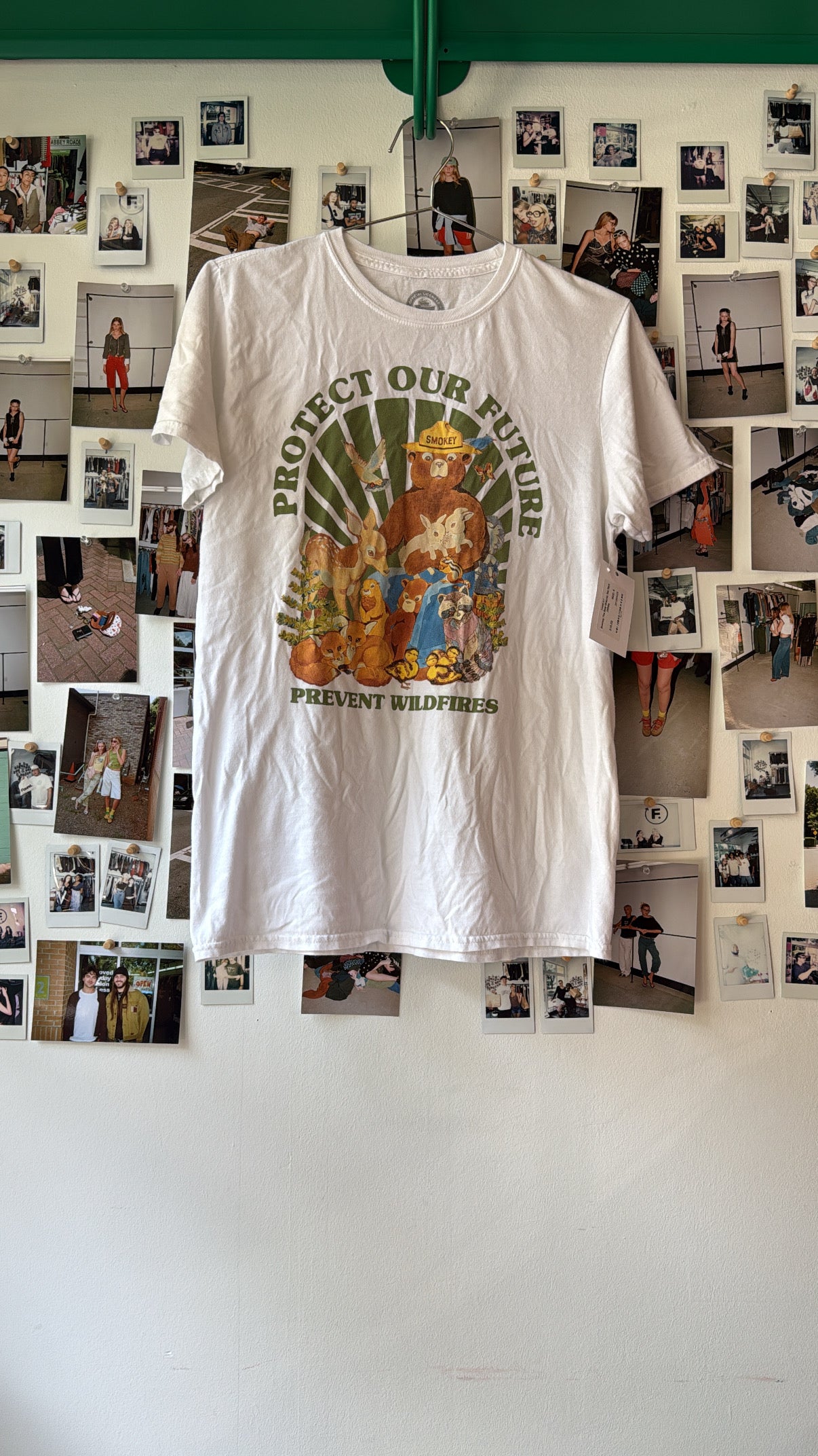 Smokey The Bear Graphic Tee Tops