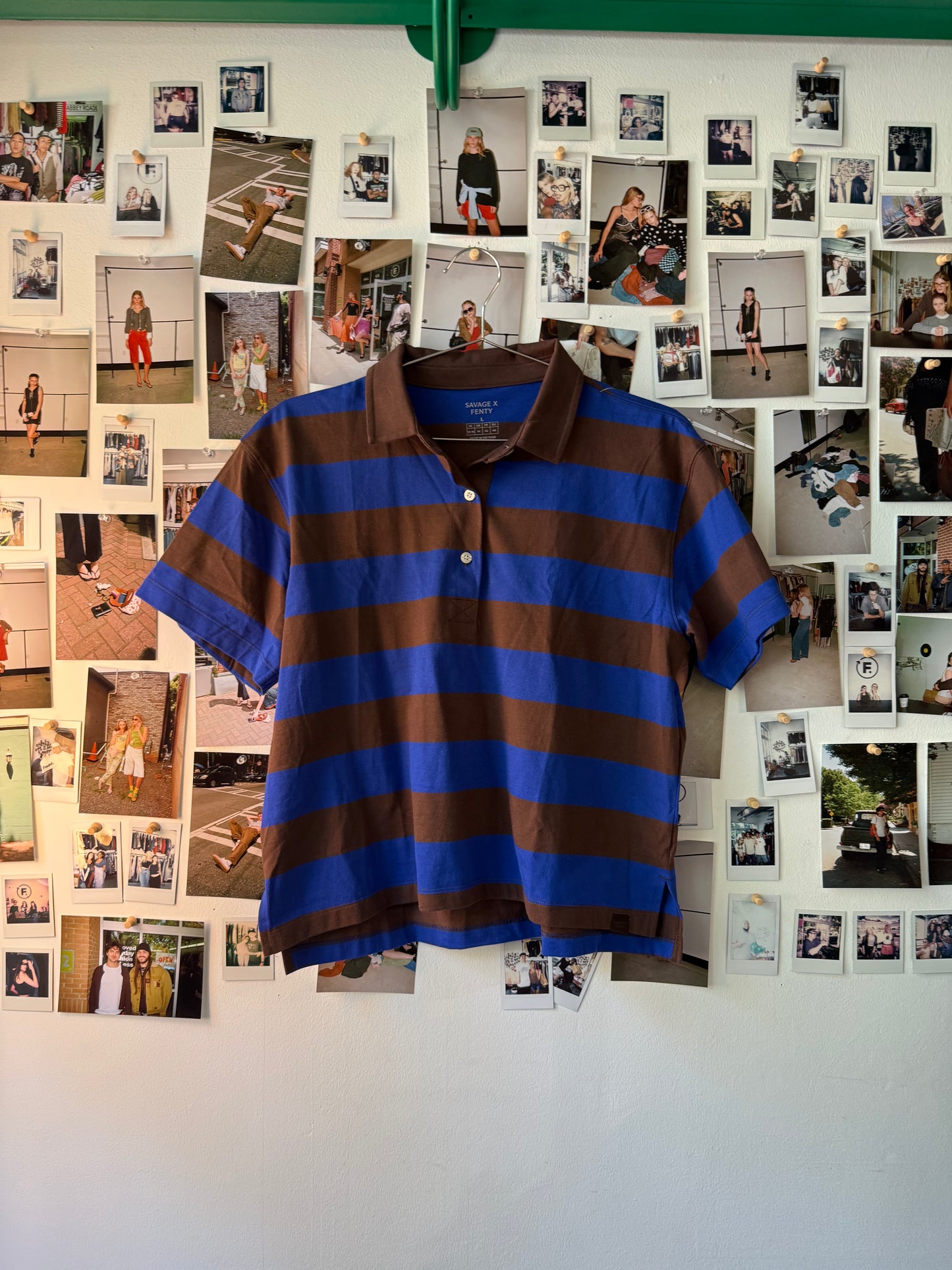 Fenty x savage  striped polo  Tops