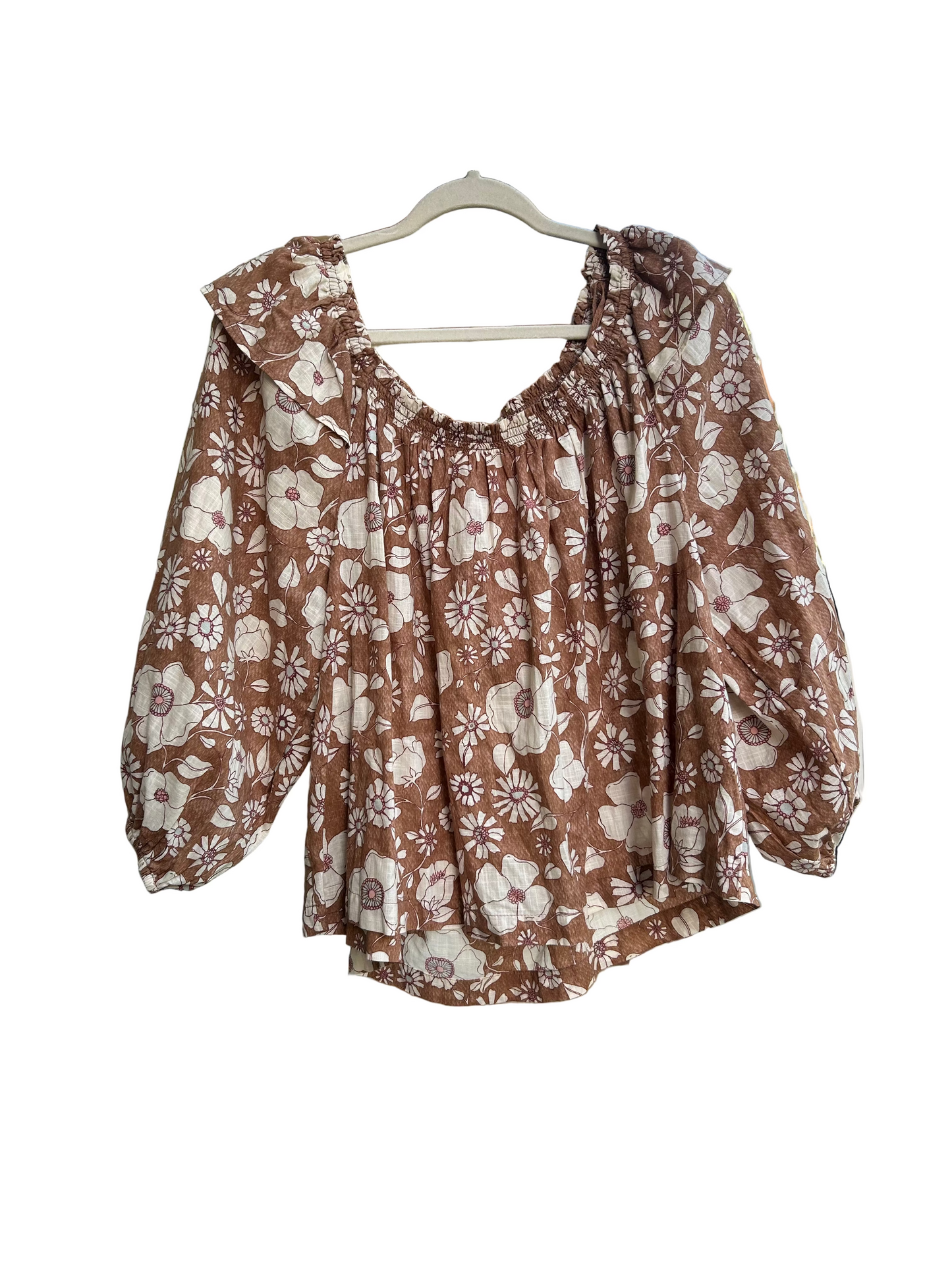 free people floral blouse Tops