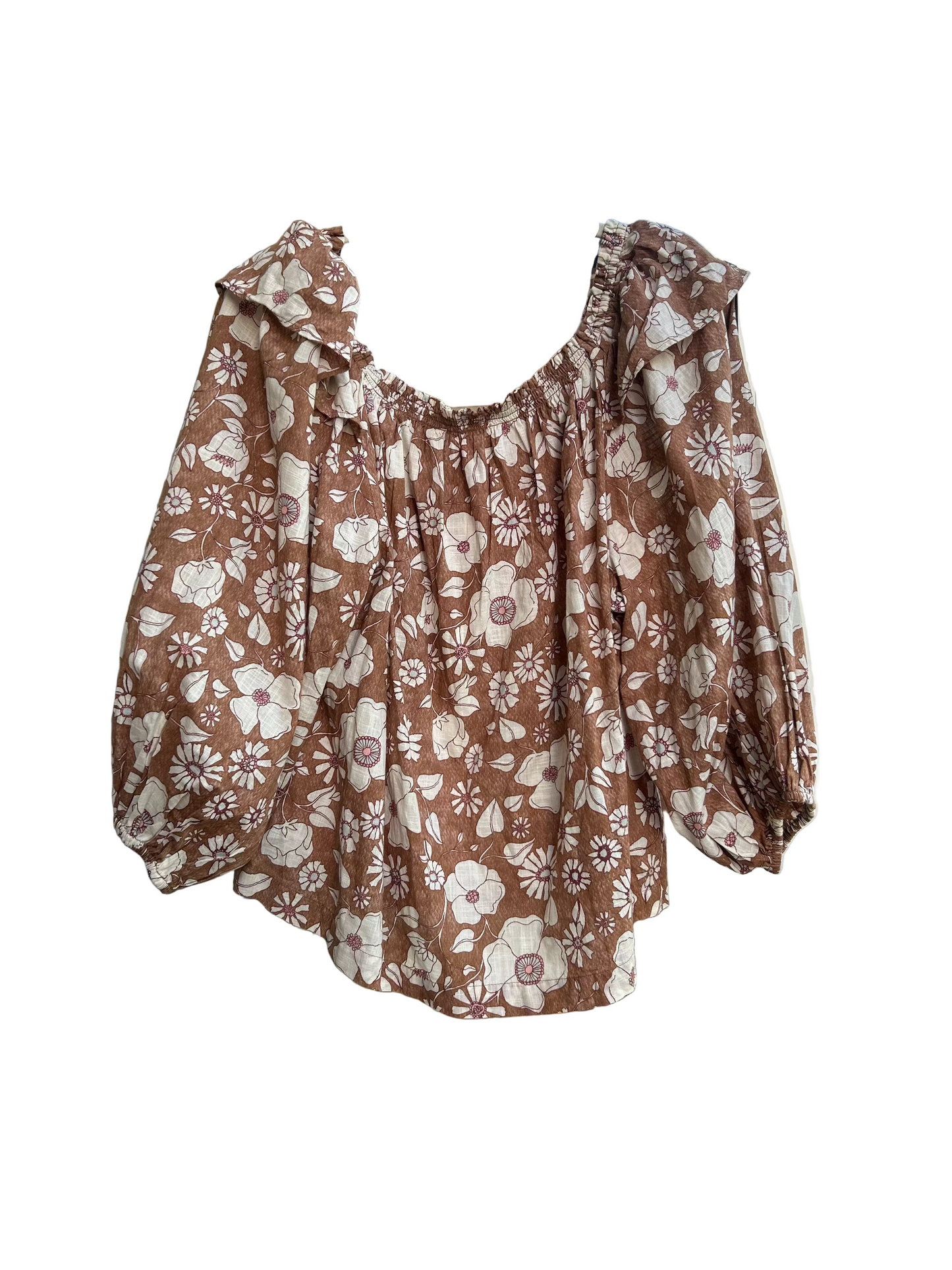 free people floral blouse Tops