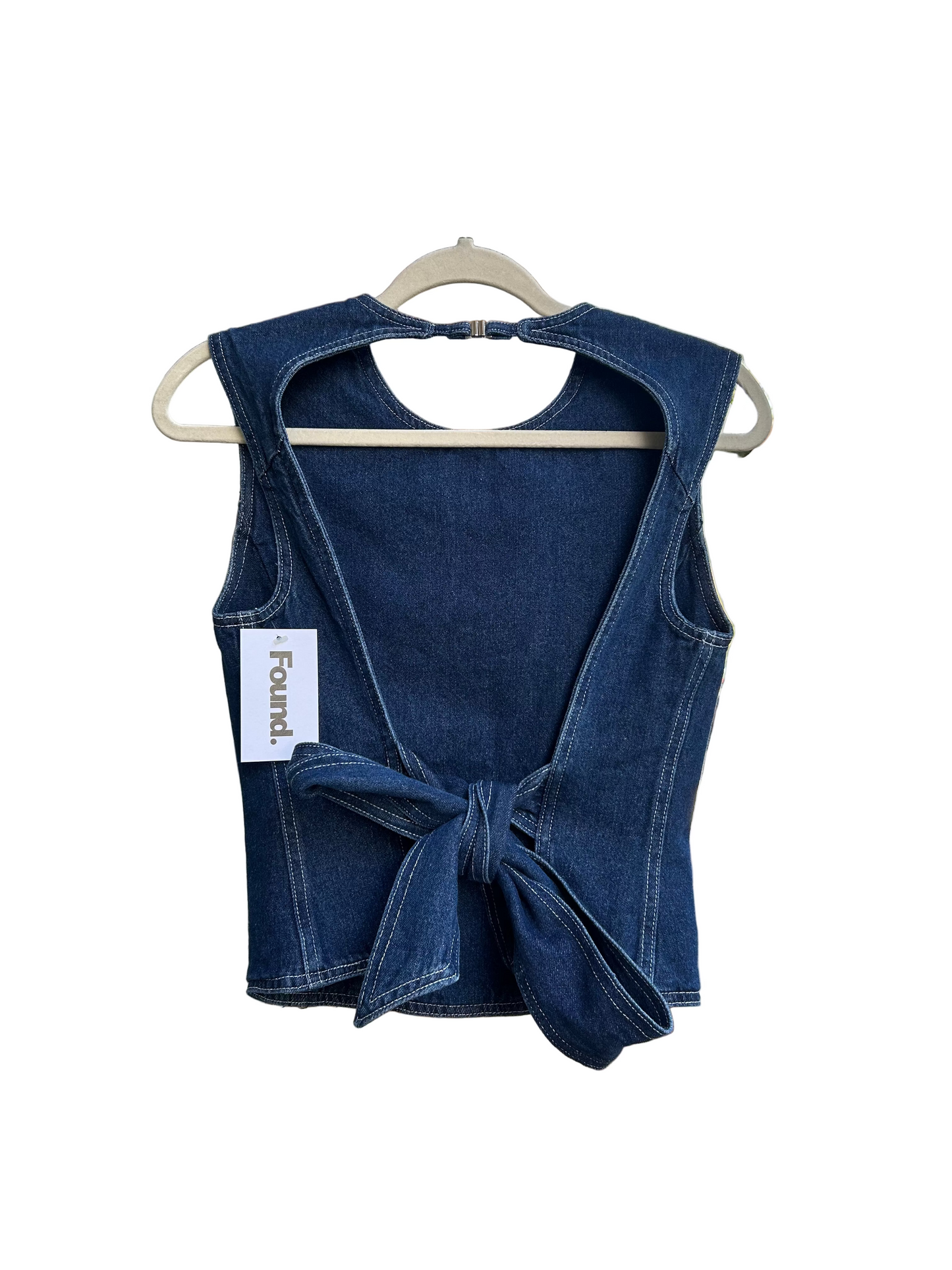 lioness denim backless tank Tops