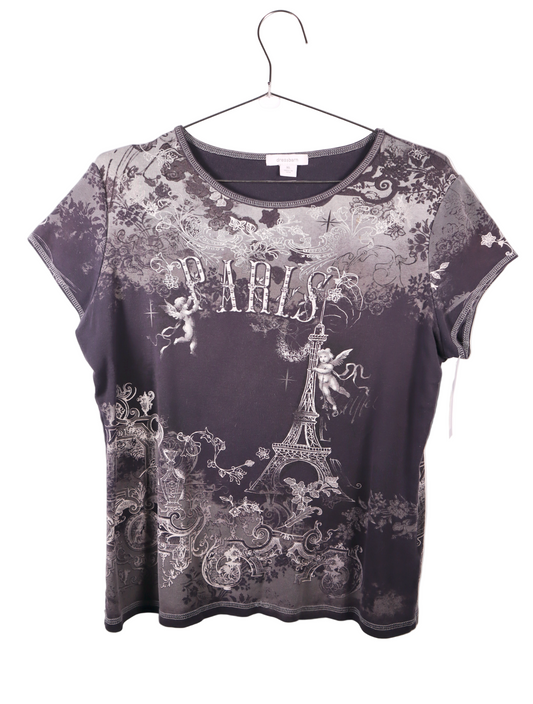 Dressbarn Paris Graphic Tee Tops